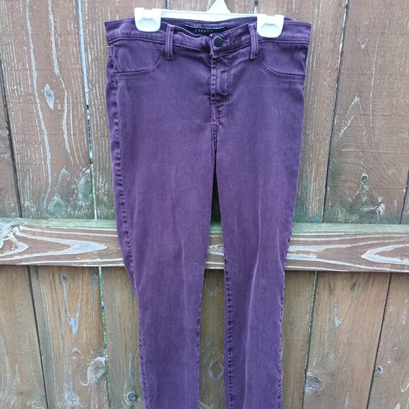 J Brand Denim - J Brand Super Skinny Purple Denim Jeans Sz. 28